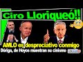 Ciro ya contestó!! Se victimiza, AMLO es despreciativo y falaz ante mi persona, redes lo ubican.