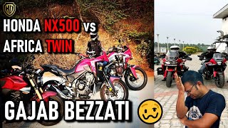 Honda NX500 | Africa Twin owner's review on NX500 | Breakfast ride to Hotel Vaishali | #hondanx500