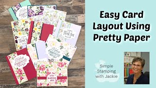 Stampin' Up! Best Dressed Cards That Are Gorgeous | A Card Layout You'll Use Lots