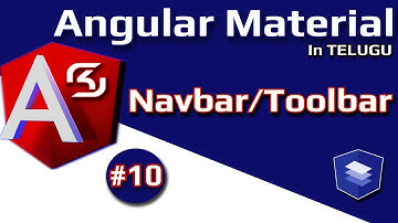 #AngularMaterial  in Telugu #10 Navbar or Toolbar || #RSKHelpline