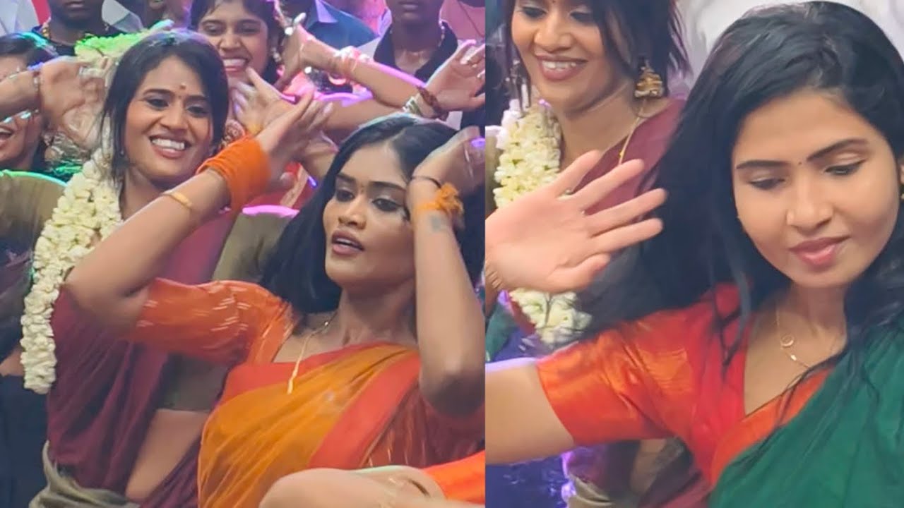 TV SERIAL ACTRESS GROUP DANCE THANDAVANKADU DASARA DANCE 2025 