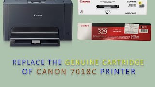 Replace The Genuine Cartridge Of Canon 7018C Printer #technology #IT Solution #hindi