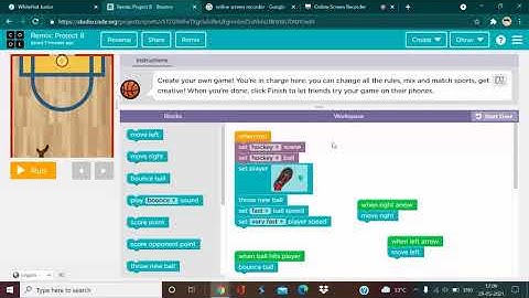 How can you play with your ice hockey game created on code.org
