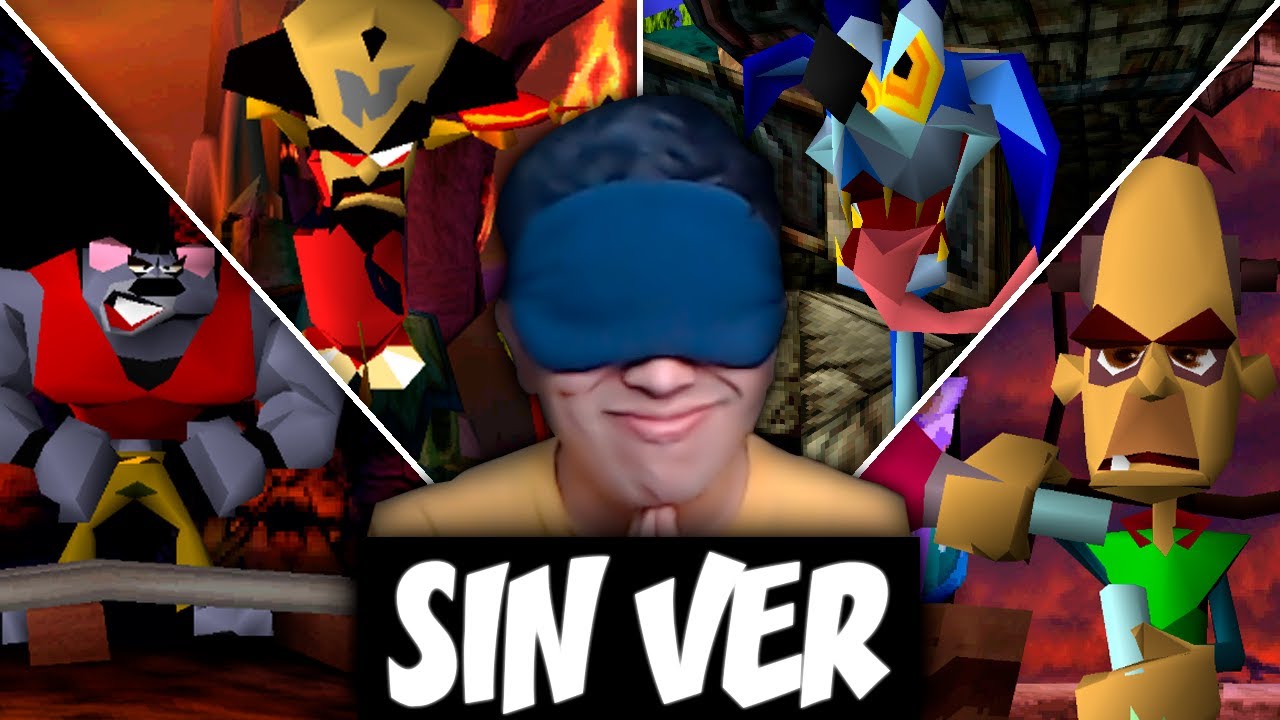 ¿Es posible vencer a los JEFES de CRASH 1... A CIEGAS?