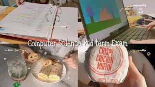 (sub)Uni vlog, Computer science Mid-term test, Study, Cooking