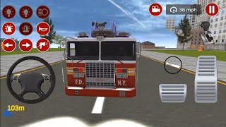 How to DRIVE a FIRETRUCK LIKE A PRO in Emergency Firefighter Simulator #13 - Android Gameplay