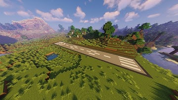 How to Build An Airport In Minecraft Part #1 | Runway