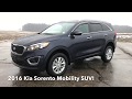 2016 Kia Sorento LX Blaze Blue Very Low Mileage Rear Entry Manual Mobility SUV Freedom Motors 24678