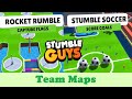 STUMBLE GUYS TEAM MAPS | ROCKET RUMBLE &amp; STUMBLE SOCCER