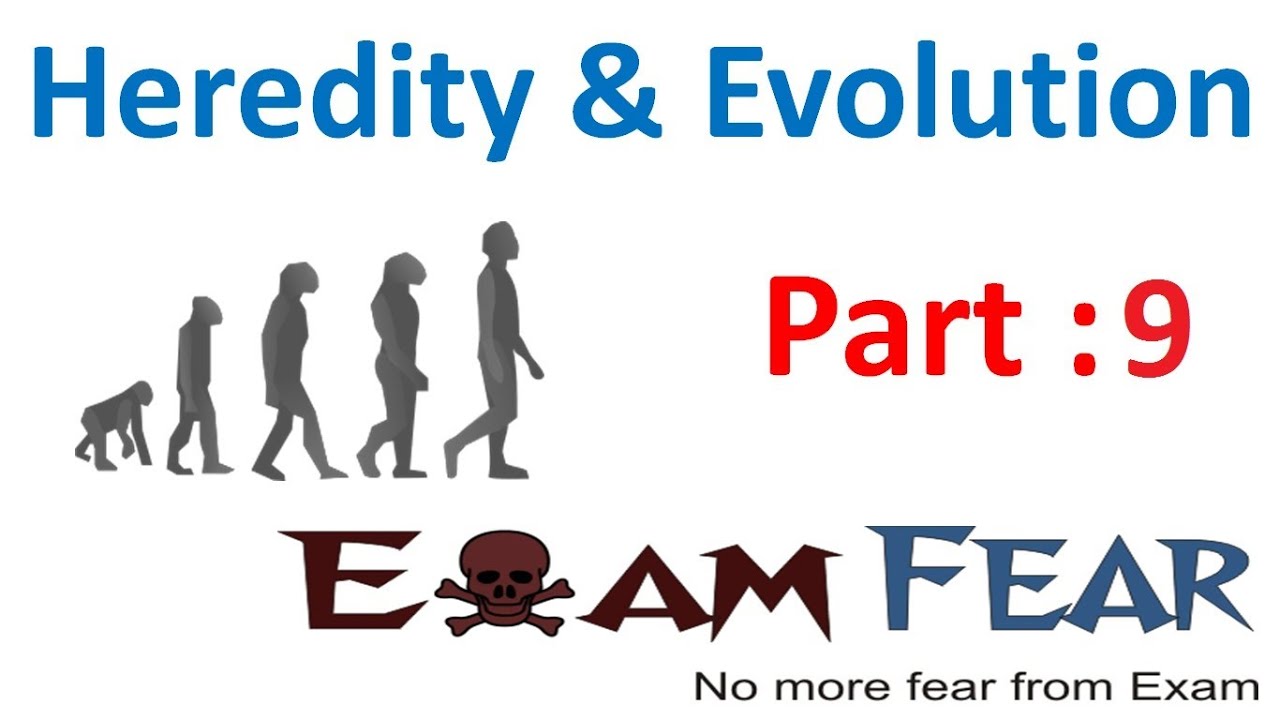 exam fear 9 class 9 of (Principles & Biology evolution part Heredity