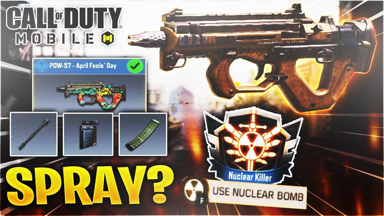 Cod Mobile Pdw 57 Nuclear Bomb Long Barrel Pdw Best Class Setup Call Of Duty Mobile Nuke Gameplay Youtube