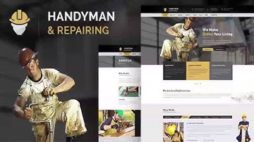 Handyman & Repairing - Construction and Craftsman HTML Template | Themeforest Website Templates and