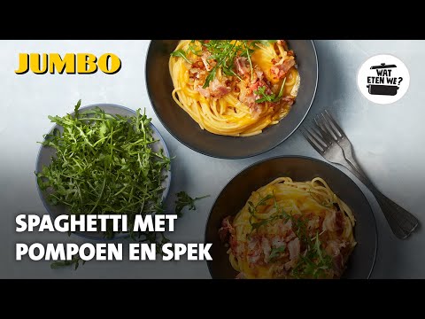 Video: Pasta Met Pompoen, Spek En Amaretto