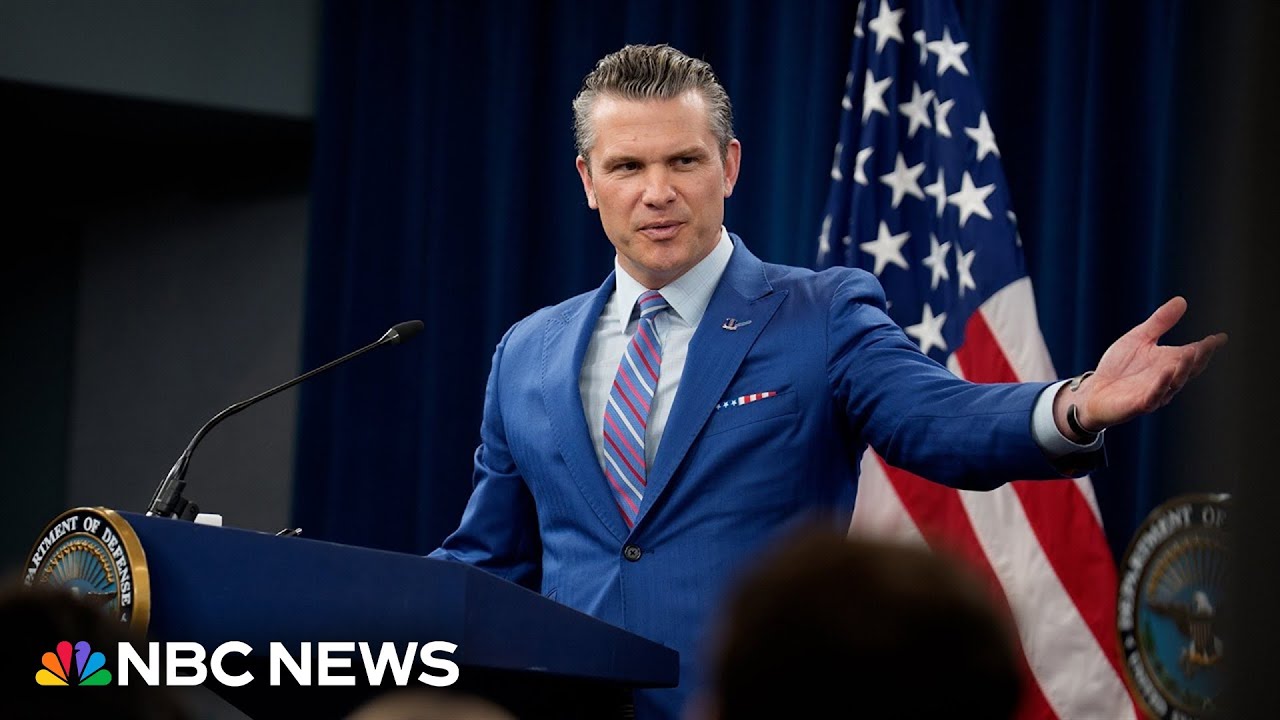 LIVE: Hegseth delivers remarks on Operation Epic Fury in Iran | NBC News
