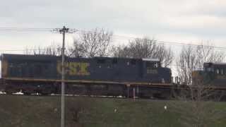 4 Engine Autorack Train CSX
