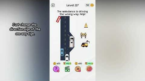 Braindom Level 217 The ambulance is driving the wrong way. Help!
