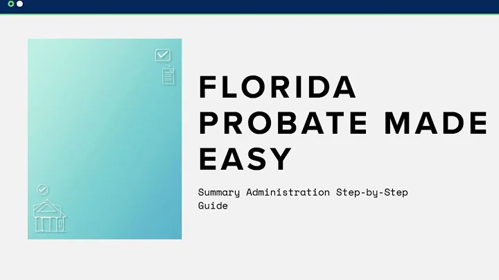 How to File Summary Administration in Florida | Step-by-Step Probate Guide.