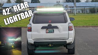Installed a 42' light bar on the rear Prinsu crossbar on my Toyota TRD 4Runner. by Twisted Jake 2,229 views 2 years ago 5 minutes, 46 seconds