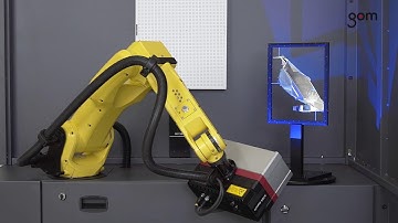 ATOS Capsule in ScanBox 4105 - Automated Inspection of Complex Optical Components