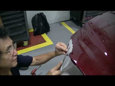 Aluminum Sheet Metal Repair 26/75 – Repairing cracks in engine hood with aluminum brazing.