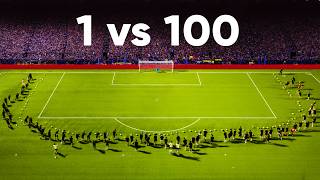 100 Soccer Balls Vs. Goalie