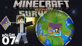 500.000 Özel Uzaydan Görülen DEVASA RESİM! - Minecraft Survival #7