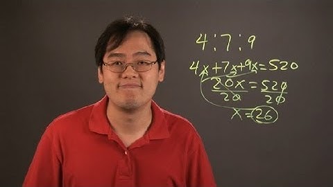 How to Simplify an Extended Ratio : Math Tips