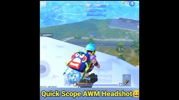 Quick Scope AWM Headshot Pubg Lite #shorts #pubglite #awm