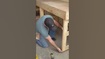 Folding Work Area On One Whole Side Of The Garage #shorts