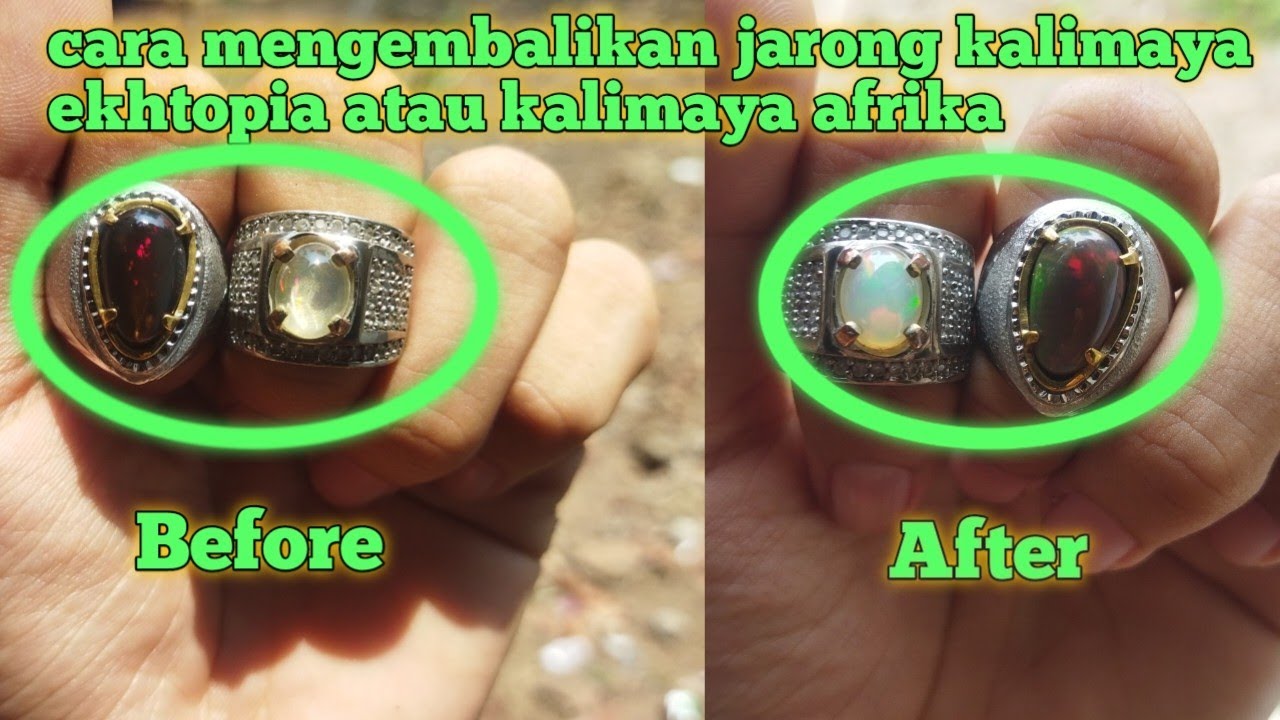 Cara Mengembalikan Jarong Batu Akik Kalimaya Afrika Atau Ekhtopia Part #1