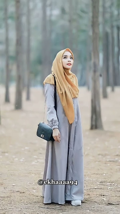 Warna Jilbab Yang Cocok Untuk Dress Abu