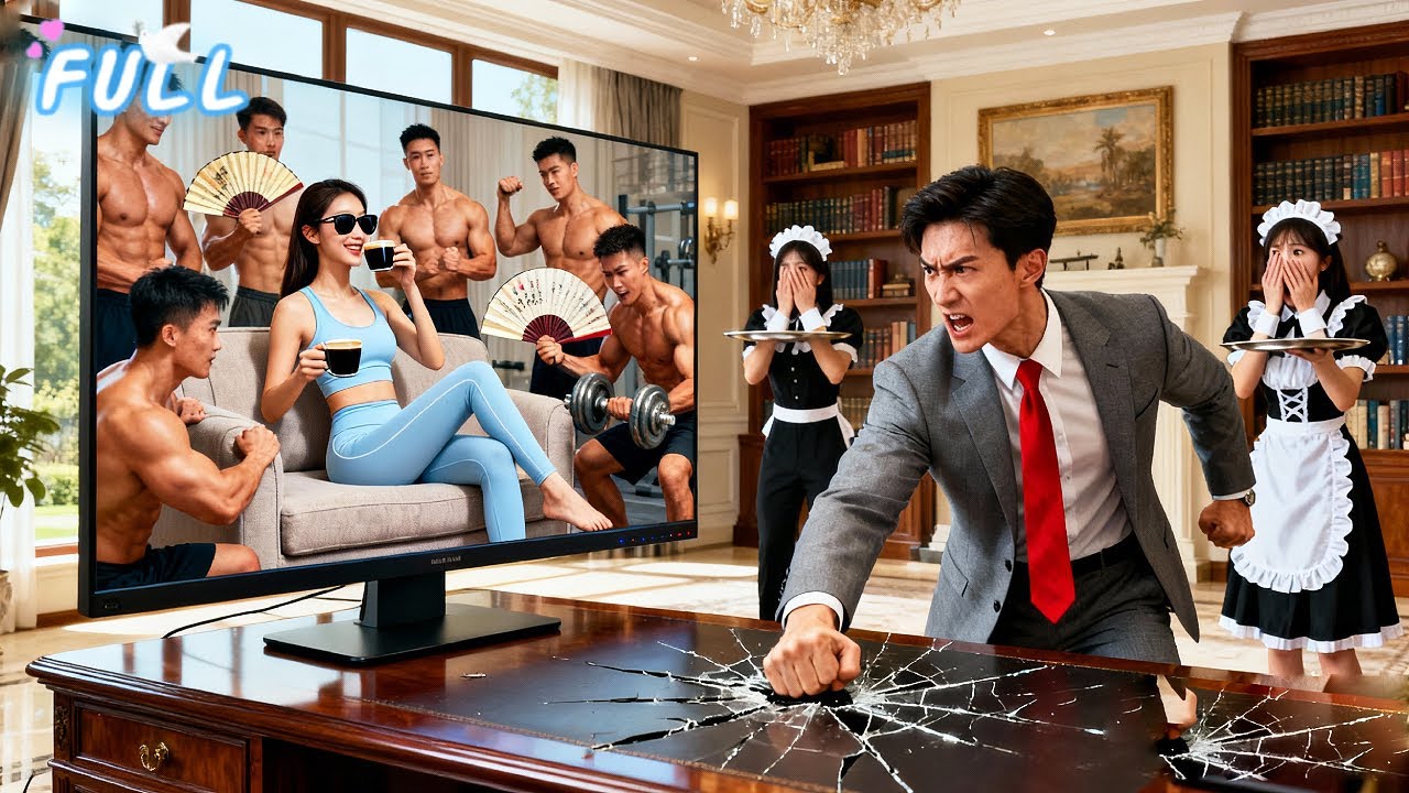 CEO proposed divorce to hurt wife!she ignored&happily hired 7 buff guys!He rushed home in jealousy!