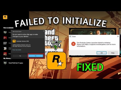 How To Fix Rockstar Games Launcher Failed To Initialize Error(Social Club / SDK Fix)