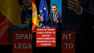 Spain to grant legal status ot half a million undocumented migrants. #spain #migrants #europe