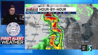 First Alert Weather Update: Look ahead at the severe weather tonight