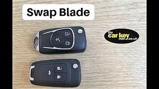 insignia astra mokka corsa key upgrade blade swap how to