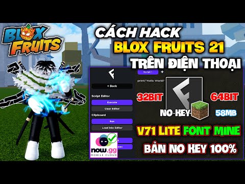 Cách Hack Fluxus V71 Lite Font Minecraft Trong Blox Fruits 21, Tăng FPS, Xoá File Rác, Giảm Hiệu Ứng