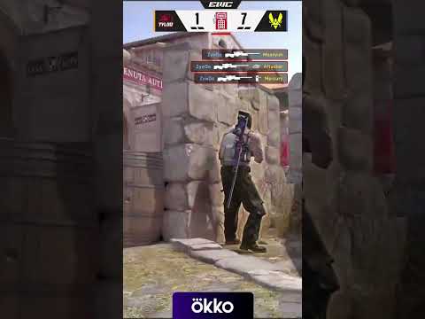 ZYWOO ЧИТАЕТ ВСЕХ - ТРИПЛ и клатч с ПРОСТРЕЛОМ! #ewc #clutch #okko #cs #кс #counterstrike #csgo