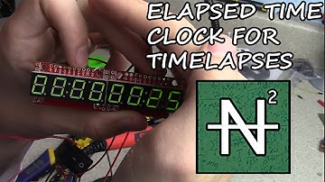 Elapsed Time Clock for Timelapses