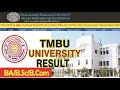 TMBU Download Result (BA./B.com/B.sc./BBA, BIT and Bio-Tech) Honours Part 1