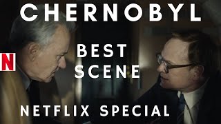 Chernobyl Best Scene - Fly over exposed Reactor?