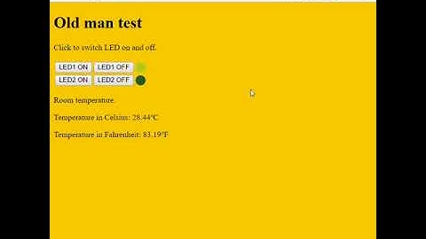 ESP 12E Web Server   Google Chrome