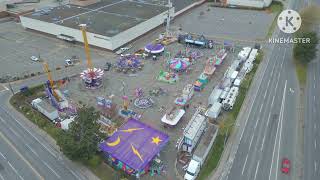 Carnival At Mayfair Mall Before The Carnies Wake Up And Get Things Going.