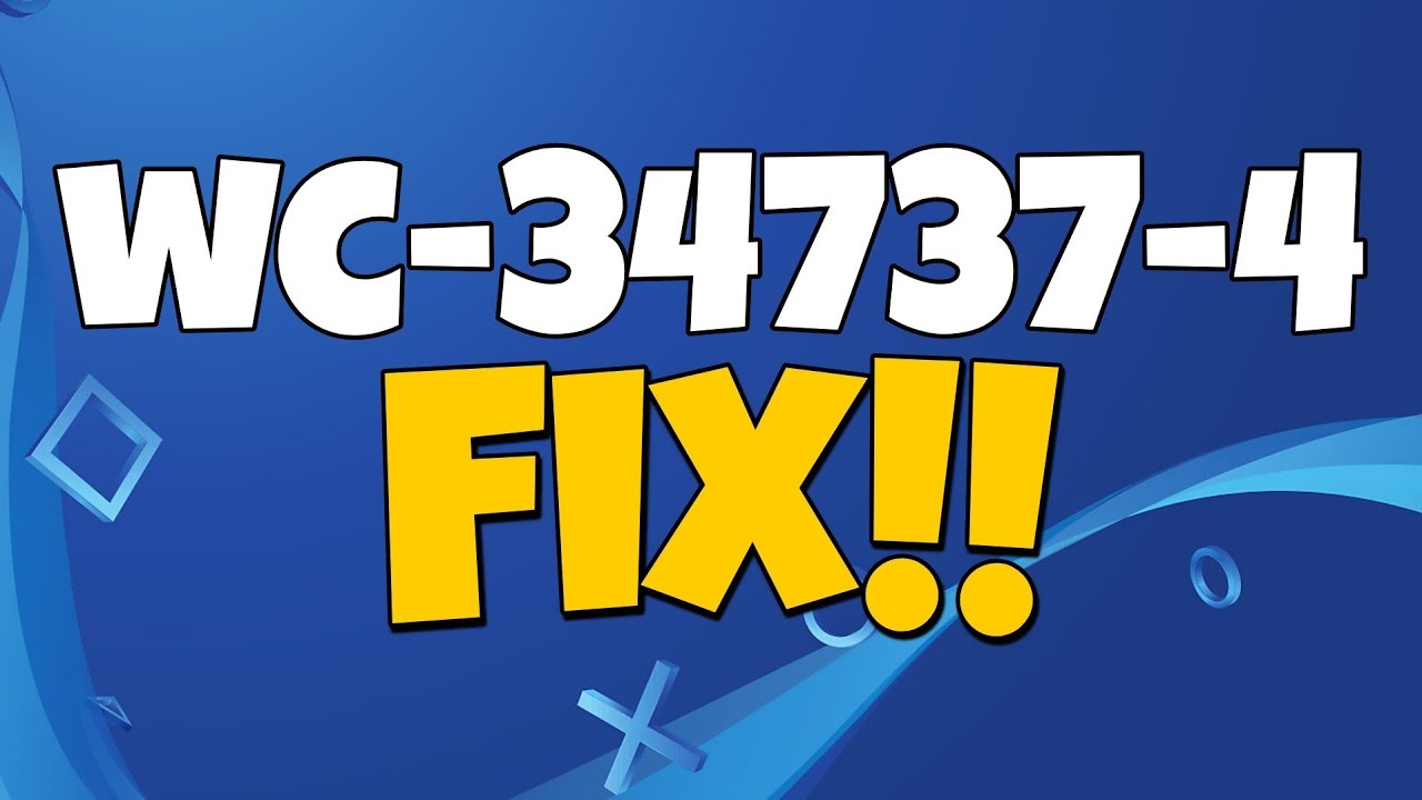 How to Fix PS4 Error Code WC-34737-4 PS4 Invalid Credit Card Error - YouTube