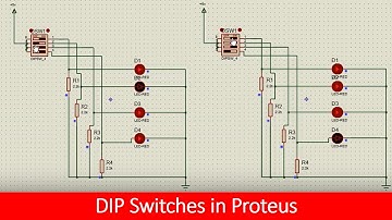 How to use a DIP switch Proteus tutorial