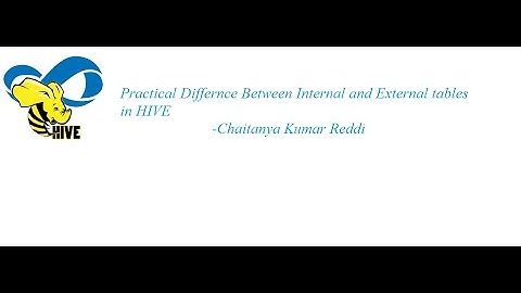 Difference between Hive external tables and internal tables