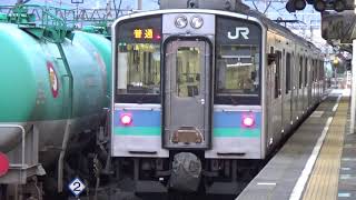 【4連普通】篠ノ井線 E127系 普通長野行き 篠ノ井駅