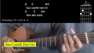 (Kunci Gitar Mudah) Kau Cantik Hari ini - Lobow | Kau Cantik hari ini dan aku suka Chord Lirik