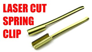 Laser-cut spring clip to reduce rattle in Koh-I-Noor leadholder