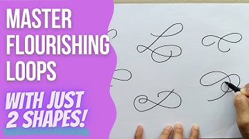 How To Create Calligraphy Flourishing Loops From Just 2 Shapes